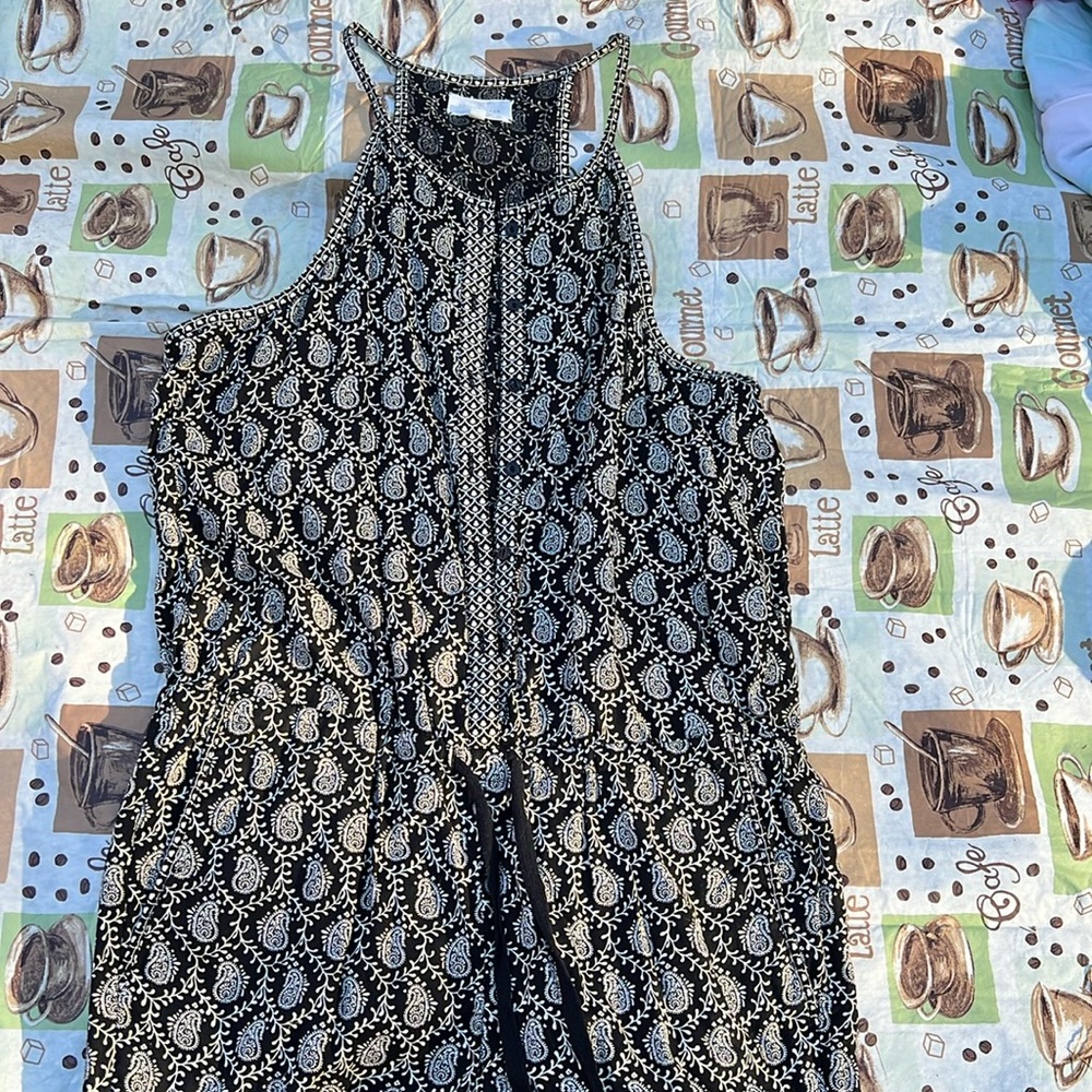 BLACK PRINTED JUMPER